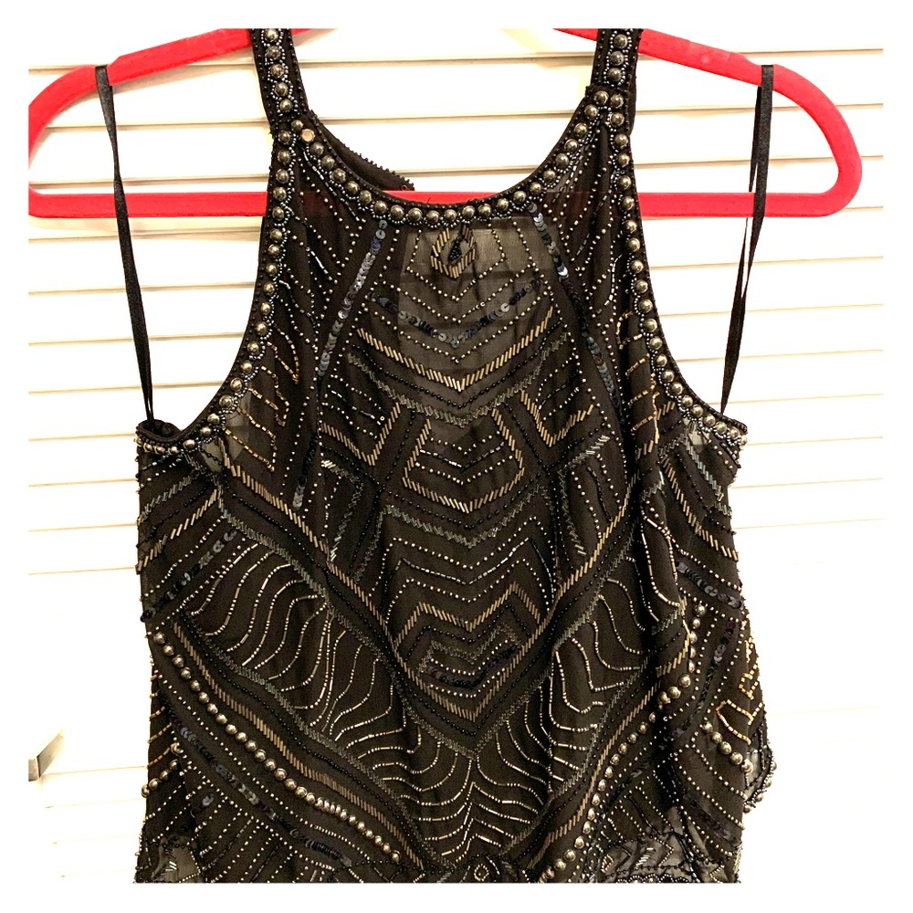 Parker sleeveless sequined top